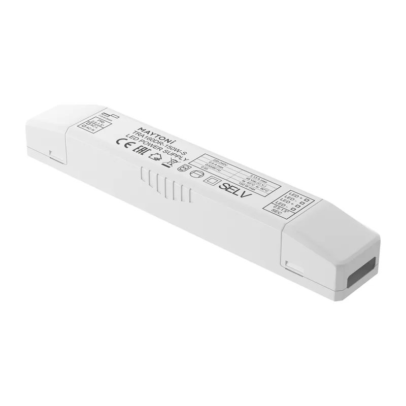 Источник напряжения встраиваемый Elasity 48В, 150Вт, белый Maytoni TRA160DR-150W-S