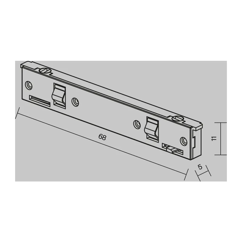 Коннектор питания прямой Levity Maytoni TRA184IPC-1B 5