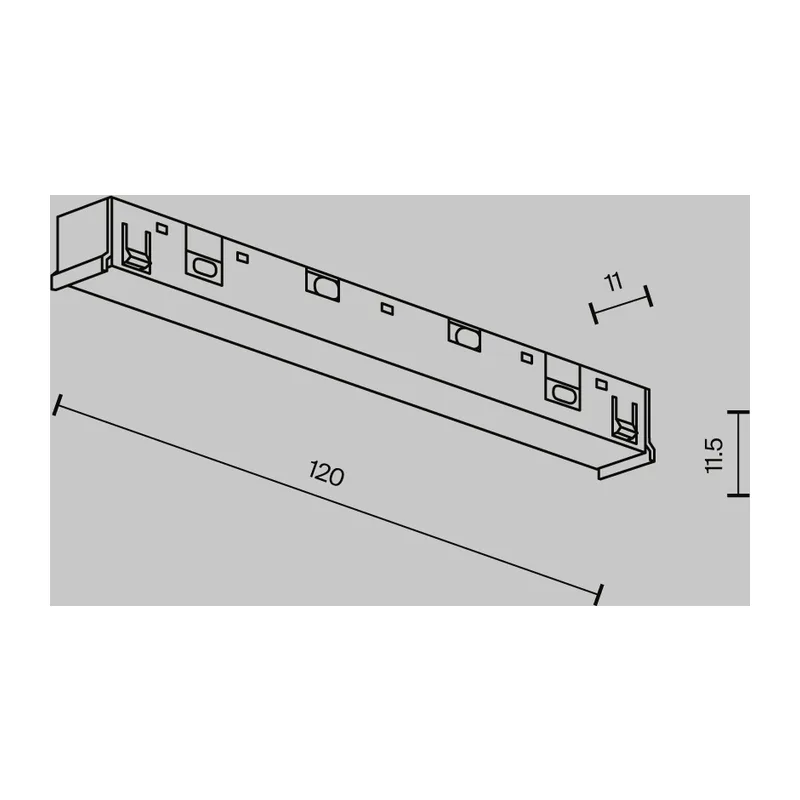Коннектор питания прямой Exility X, черный Maytoni TRA239PC-42B 5