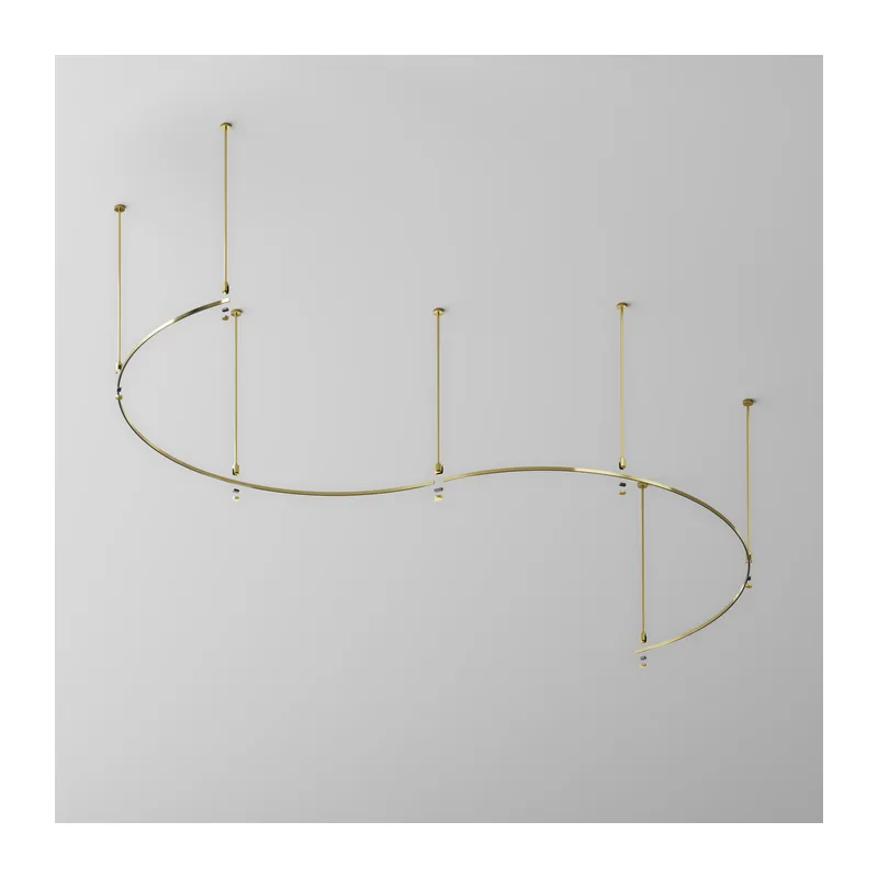 Шинопровод круглый из полукругов 1800мм Flarity латунь Maytoni TRX154-2SR-D1800-BS 5
