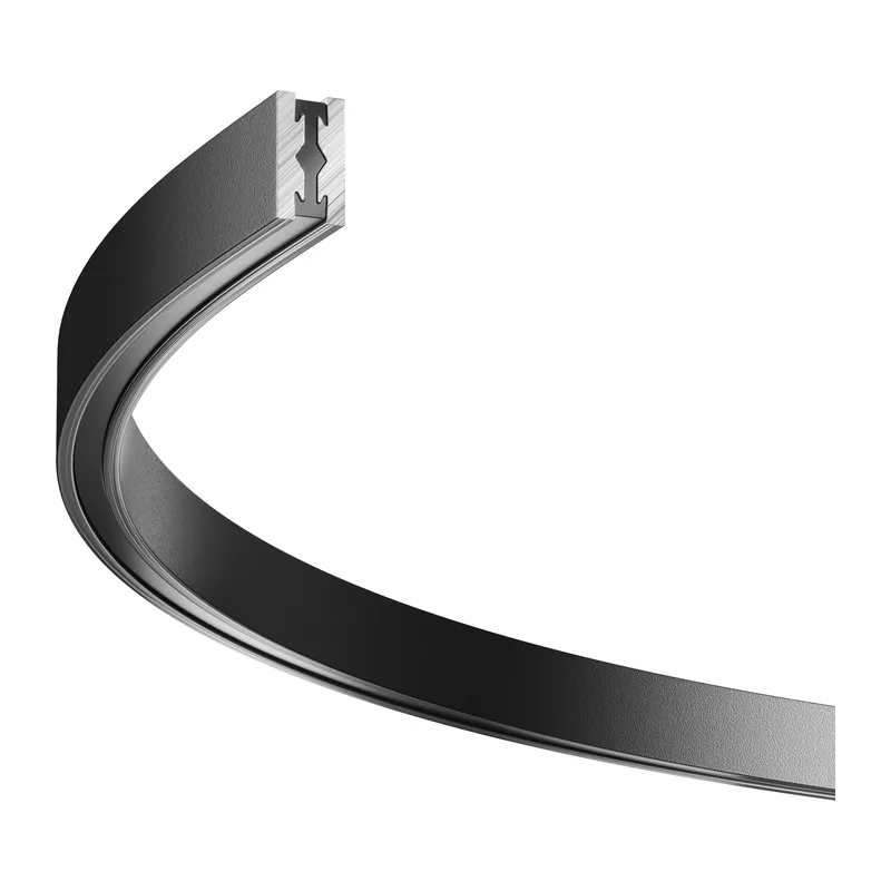 Шинопровод полукруг 650мм Flarity черный Maytoni TRX154-SR-D650-B
