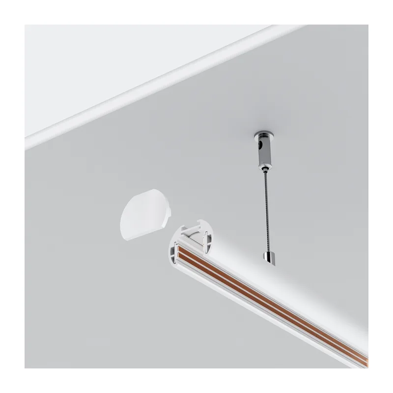 Шинопровод 2м Exility низкопрофильный подвесной круглый Maytoni TRXM034-R-412W 4
