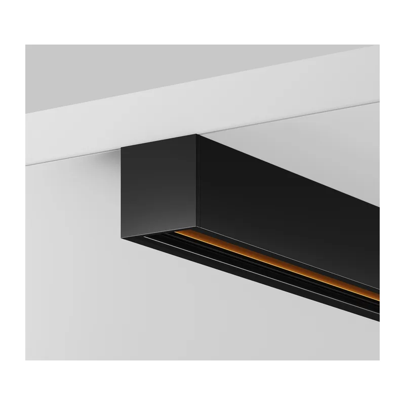 Шинопровод 2м Exility низкопрофильный накладной, черный Maytoni TRXMN034-412B 2