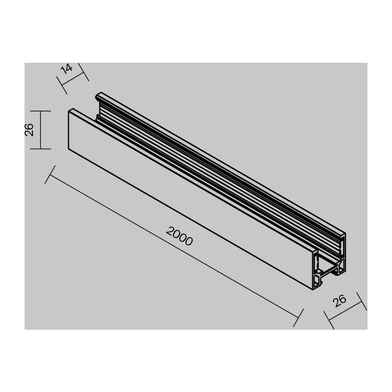 Шинопровод 2м Exility низкопрофильный накладной, белый Maytoni TRXMN034-412W 5