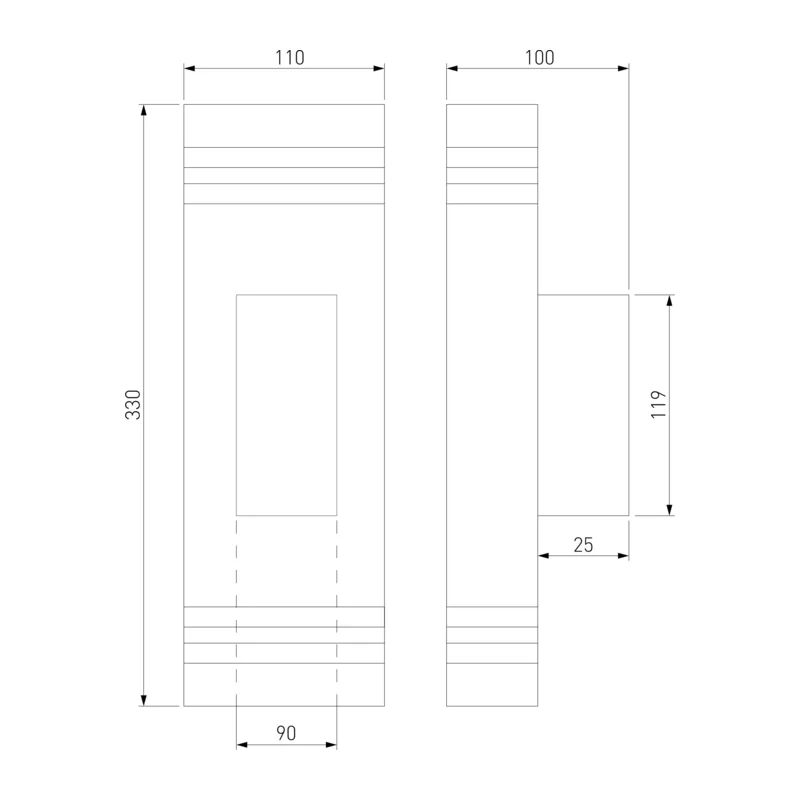Настенный уличный светильник 1449 Techno черный IP54 Techno 1449 черный Elektrostandard 4