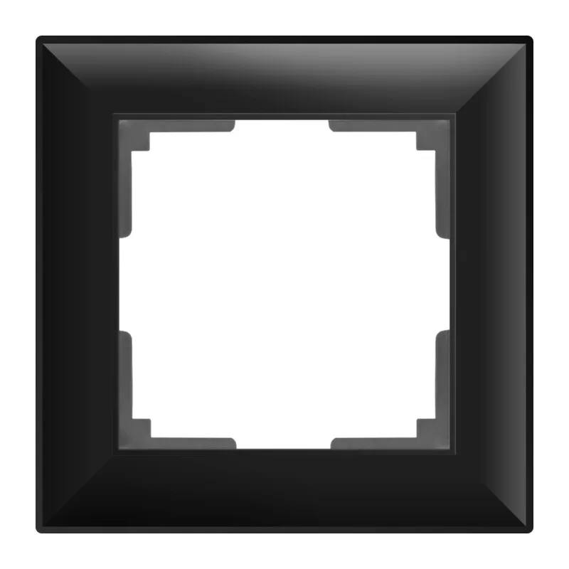 W0012208/ Рамка на 1 пост Fiore (черный матовый) 6