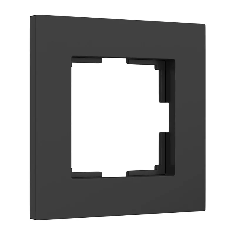 W0012908/ Рамка на 1 пост Slab (черный софт) 7