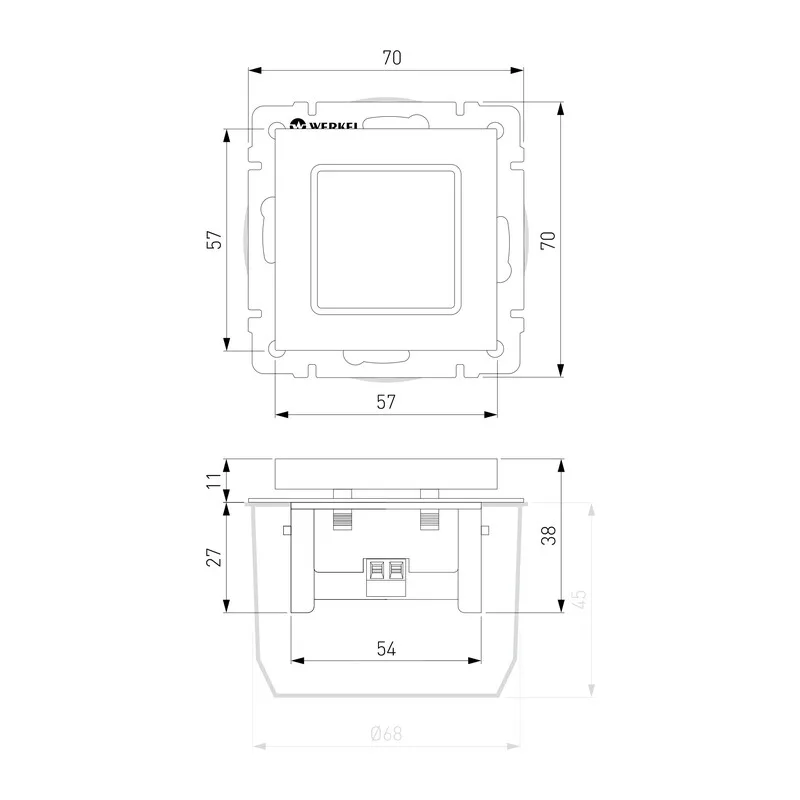 W1154308/ Встраиваемая LED подсветка (черный) 7