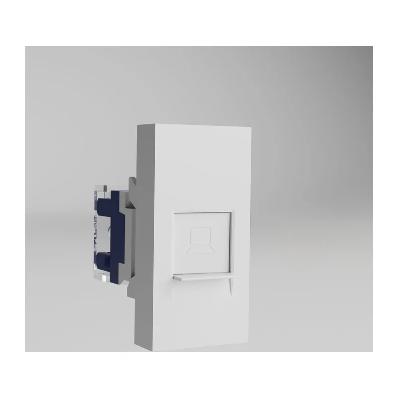 W1281101/ Модульная розетка Ethernet RJ-45 6 cat. 22,5*45 (белый) 5