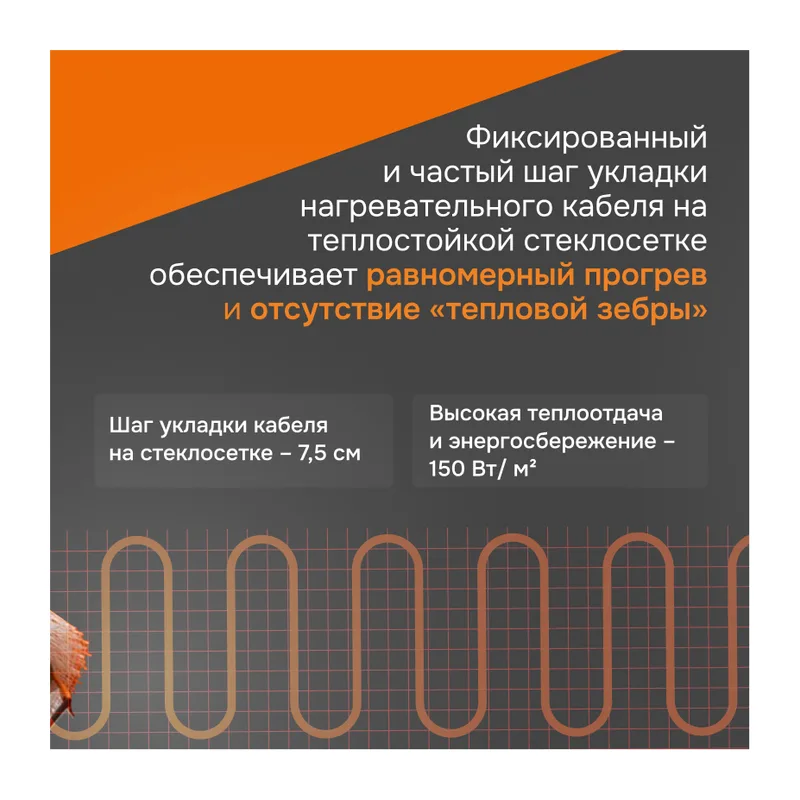 Нагревательный мат Welrok Mat - 600 - 8 - 80,77 - Welrok Mat 4 м2 0,600 кВт 3