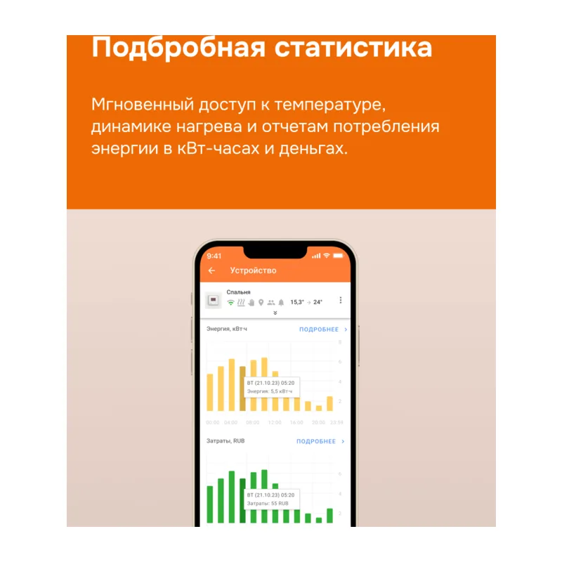 Умный Wi-Fi терморегулятор для теплого пола Welrok oz atl 6