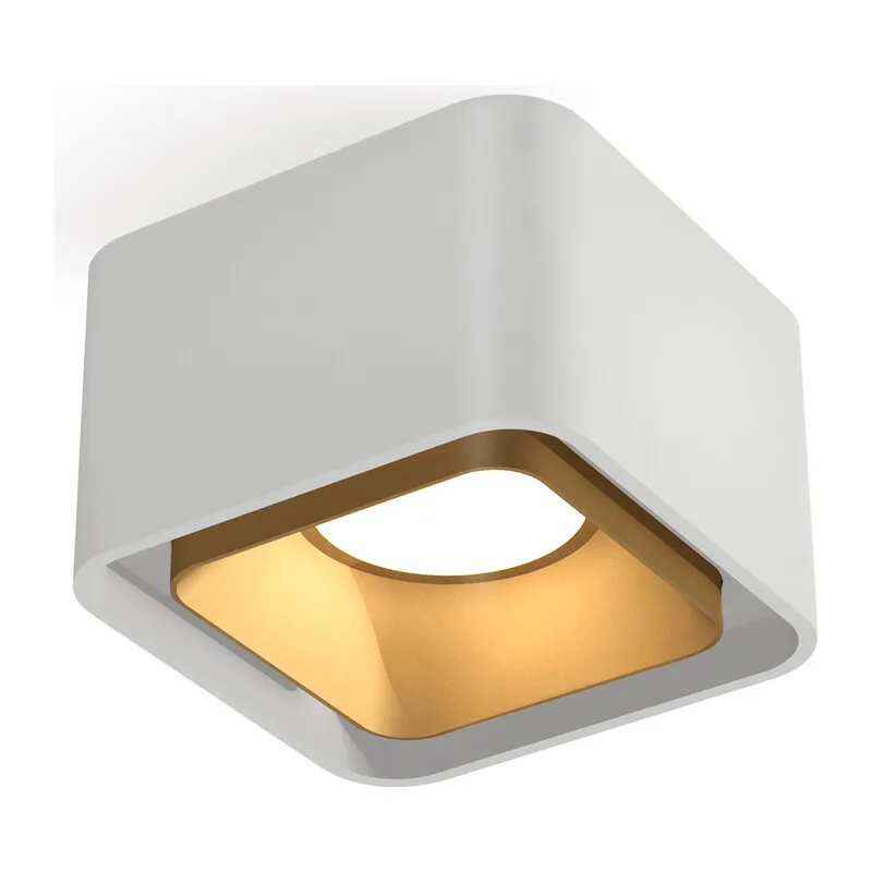Накладной точечный светильник 1*GU5.3 (комплект) XS7832004 SWH/SGD белый песок/золото песок MR16 GU5.3 (C7832, N7704) Ambrella Light 2