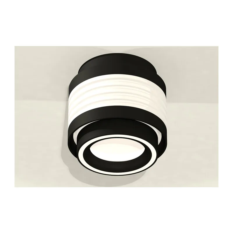 Накладной точечный светильник 1*GX53 (комплект) XS8432002 SBK/FR черный песок/белый матовый GX53 (C8432, N8434) Ambrella Light 3