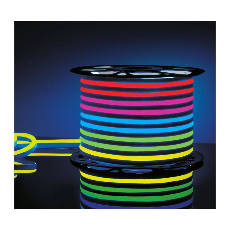 Светодиодный гибкий неон 220 В 12 Вт/м 80 Led/м 5050 IP67, односторонний RGB, 50 м Гибкий неон 220V 12W 80Led 5050 IP67 односторонний RGB, 50 м Elektrostandard