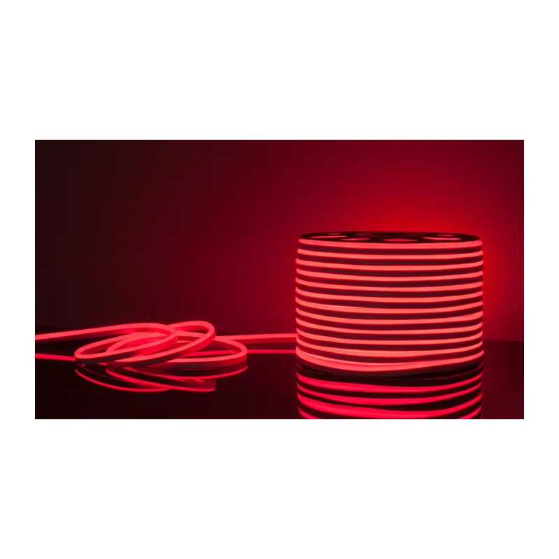Светодиодный гибкий неон 220 В 9.6 Вт/м 120 Led/м 2835 IP67, односторонний красный, 50 м Гибкий неон 220V 9,6W 120Led 2835 IP67 односторонний красный, 50м Elektrostandard 3