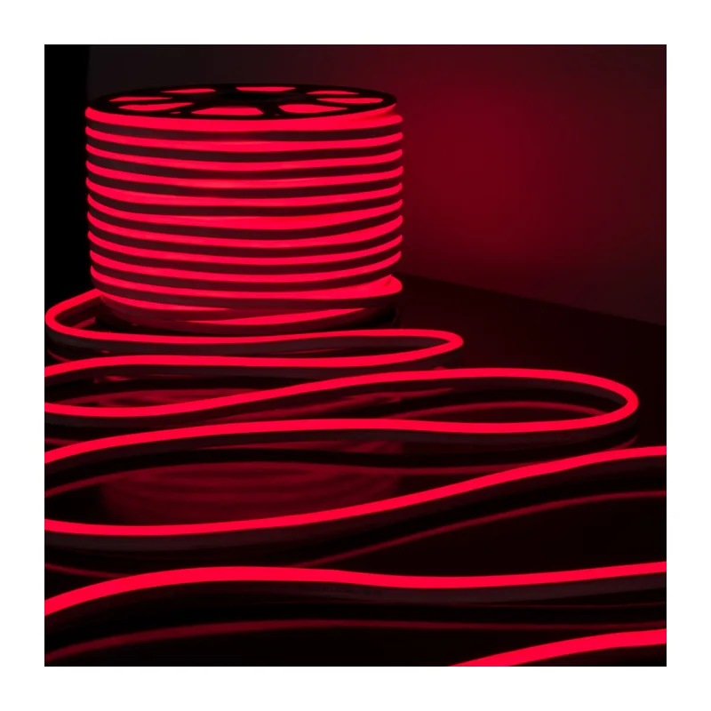 Светодиодный гибкий неон 220 В 9.6 Вт/м 120 Led/м 2835 IP67, односторонний красный, 50 м Гибкий неон 220V 9,6W 120Led 2835 IP67 односторонний красный, 50м Elektrostandard 5
