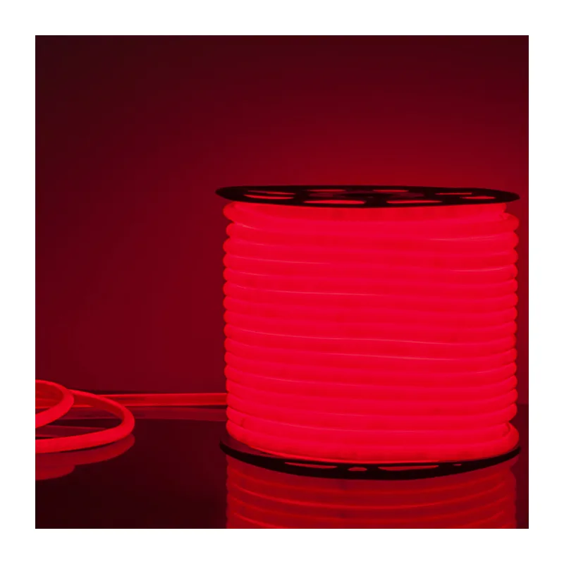 Светодиодный гибкий неон 220 В 9.6 Вт/м 144 Led/м 2835 IP67, круглый зеленый, 50 м Гибкий неон 220V 9,6W 144Led 2835 IP67 круглый зеленый, 50 м Elektrostandard