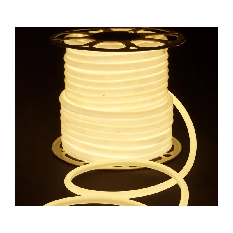 Светодиодный гибкий неон 220 В 9.6 Вт/м 144 Led/м 2835 IP67, круглый дневной белый 4200 K, 50 м Гибкий неон 220V 9,6W 144Led 2835 IP67 круглый дневной белый, 50 м Elektrostandard 2