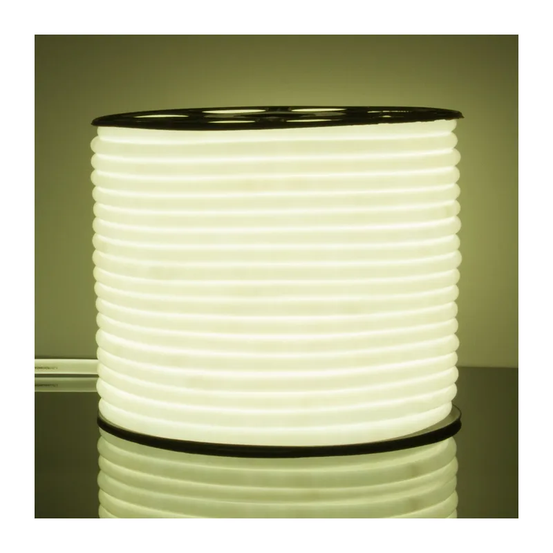 Светодиодный гибкий неон 220 В 9.6 Вт/м 144 Led/м 2835 IP67, круглый холодный белый 6500К, 50 м Гибкий неон 220V 9,6W 144Led 2835 IP67 круглый холодный белый, 50 м Elektrostandard 3