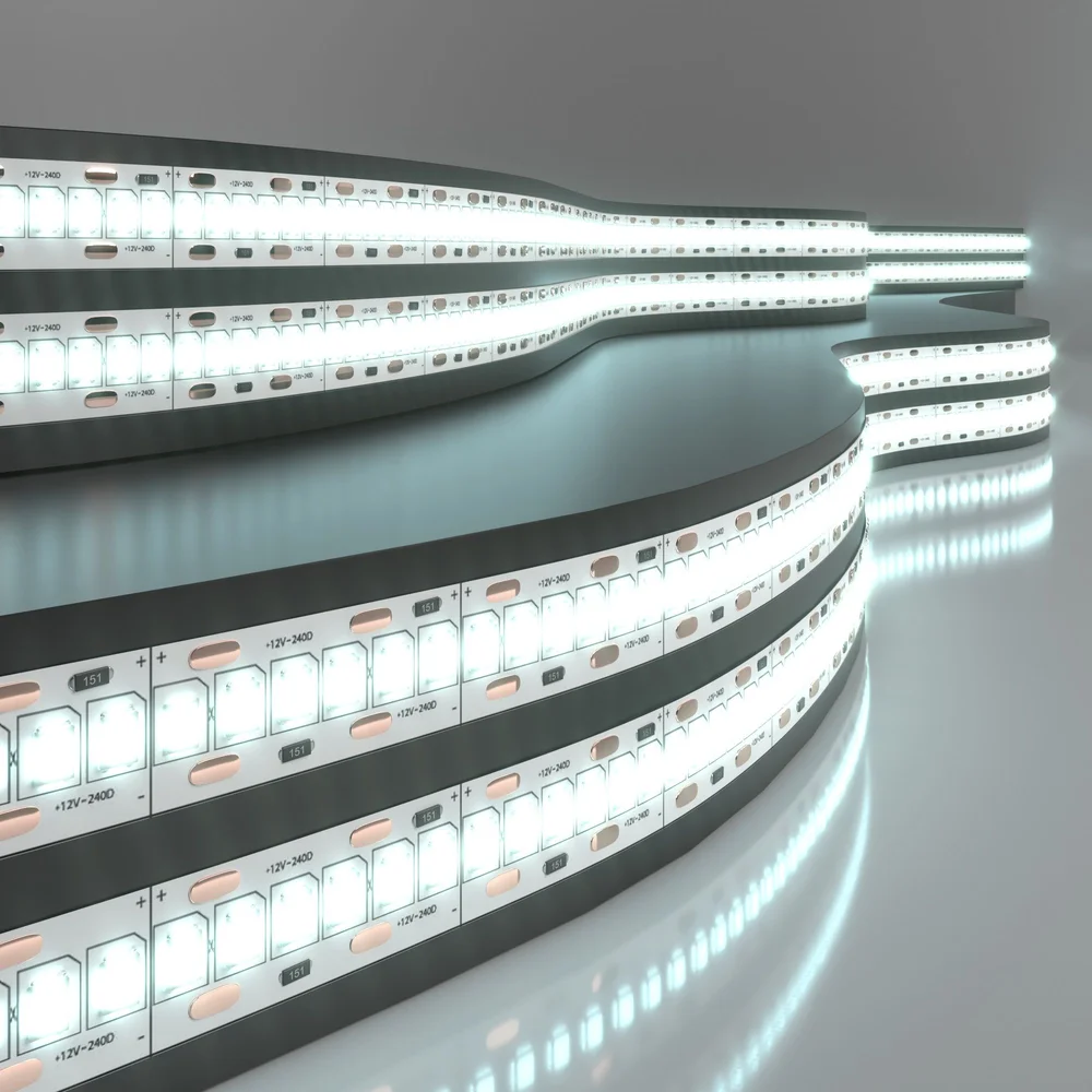 Светодиодная лента 12 В 24 Вт/м 240 Led/м 2835 IP20, холодный белый 6500 K, 5 м Лента светодиодная 12V 16W 240Led 2835 IP20 холодный белый, 5м Elektrostandard