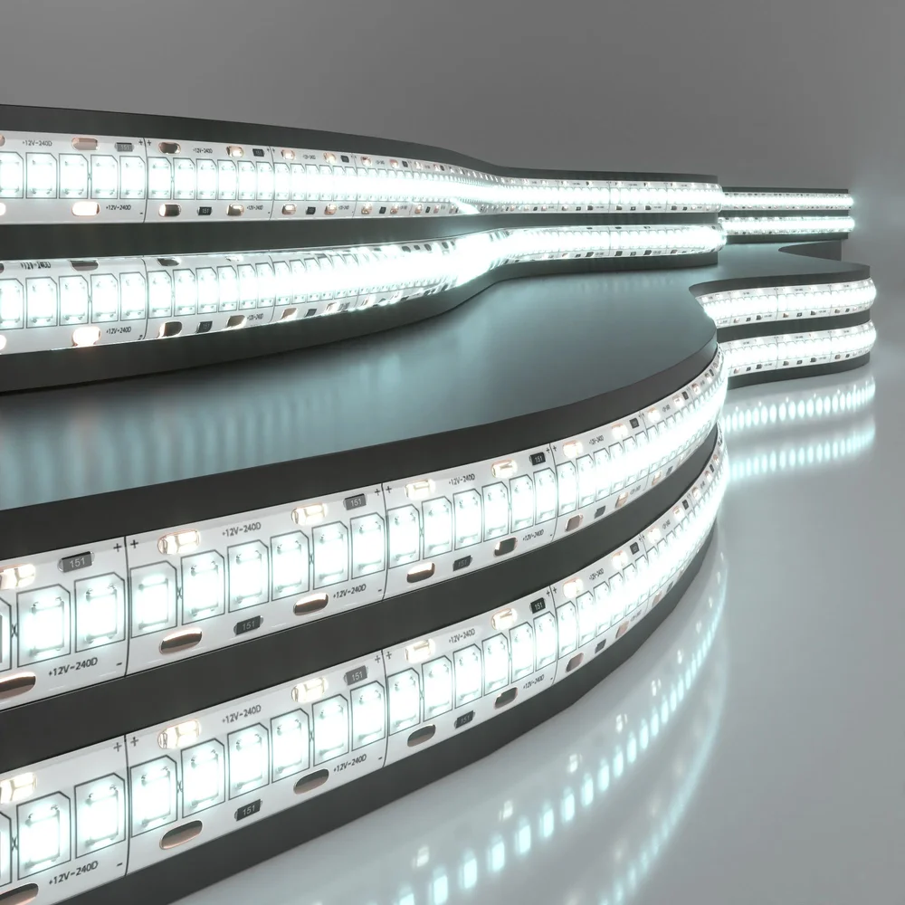 Светодиодная лента 12 В 16 Вт/м 240 Led/м 2835 IP65, холодный белый 6500K, 5 м Лента светодиодная 12V 16W 240Led 2835 IP65 холодный белый, 5м Elektrostandard