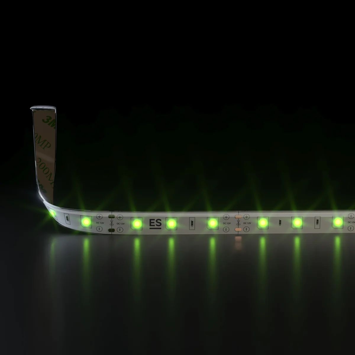 Светодиодная лента 12 В 4,8 Вт/м 60 Led/м 2835 IP65, зеленый, 5 м Лента светодиодная 12V 4,8W 60Led 2835 IP65 зеленый, 5м Elektrostandard 2