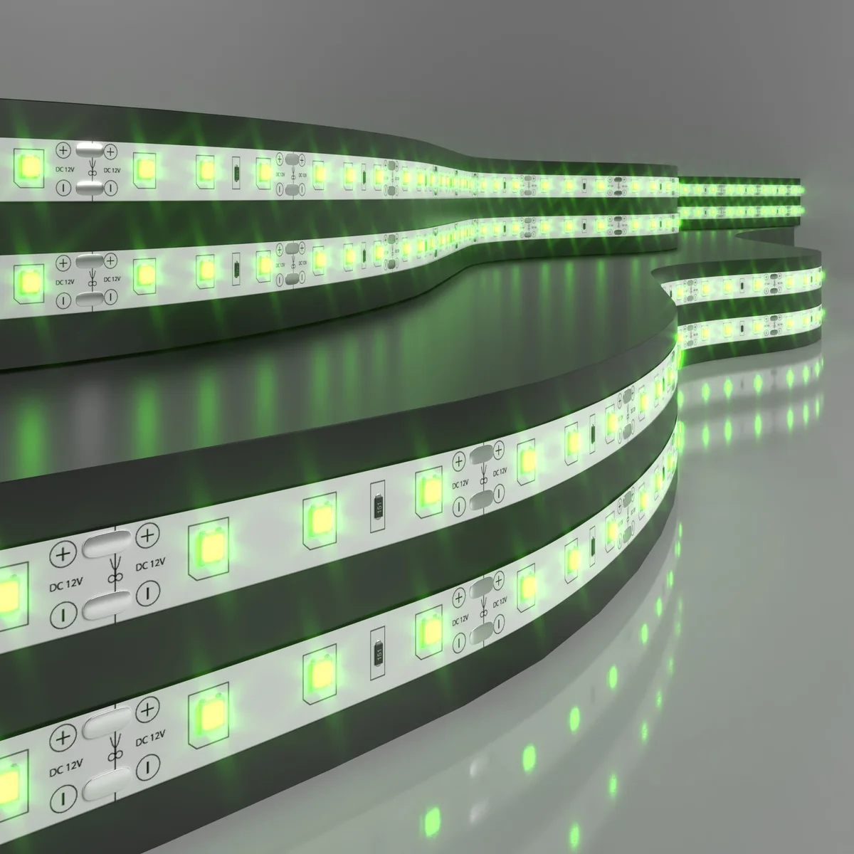 Светодиодная лента 12 В 4,8 Вт/м 60 Led/м 2835 IP20, зеленый, 5 м Лента светодиодная 12V 4,8W 60Led 2835 IP20 зеленый, 5м Elektrostandard