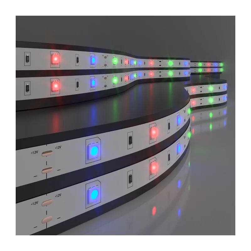 Светодиодная лента 12 В 7,2 Вт 30 Led/м 5050 IP20, мультиколор, 5 м Лента светодиодная 12V 7,2W 30Led 5050 IP20 RGB, 5м Elektrostandard