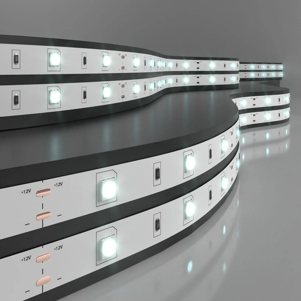 Светодиодная лента 12 В 7.2 Вт/м 30 Led/м 5050 IP20, холодный белый 6500К, 5 м Лента светодиодная 12V 7,2W 30Led 5050 IP20 холодный белый, 5м Elektrostandard