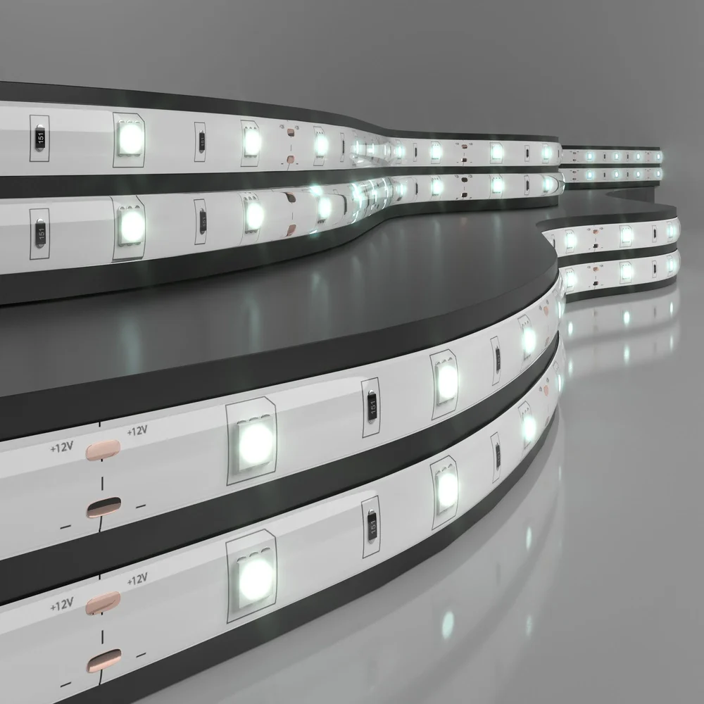 Светодиодная лента 12 В 7,2 Вт/м 30 Led/м 5050 IP65, холодный белый 6500К, 5 м Лента светодиодная 12V 7,2W 30Led 5050 IP65 холодный белый, 5м Elektrostandard