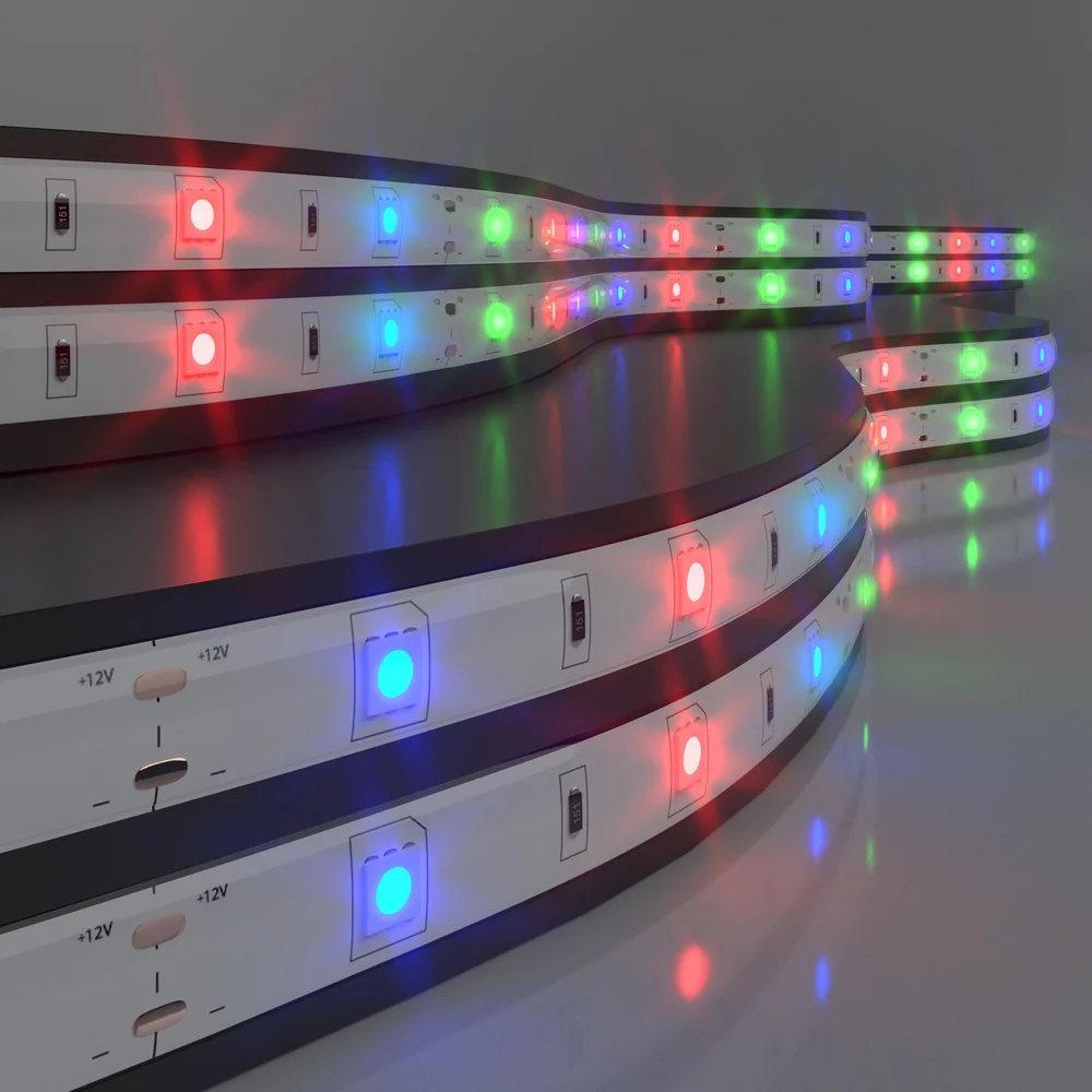Светодиодная лента Бегущая волна 12 В 7,2 Вт/м 30 Led/м 5050 IP65, RGB, 5 м Лента светодиодная 12V 7,2W 30Led 5050 IP65 бегущая волна, 5м Elektrostandard