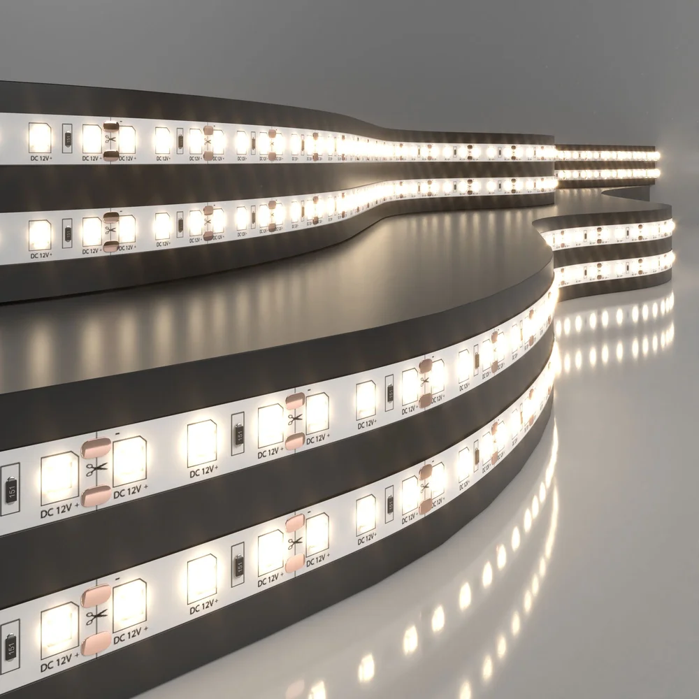 Светодиодная лента 12 В 9,6 Вт/м 120 Led/м 2835 IP20, теплый белый 3300К, 5 м Лента светодиодная 12V 9,6W 120Led 2835 IP20 теплый белый, 5м Elektrostandard