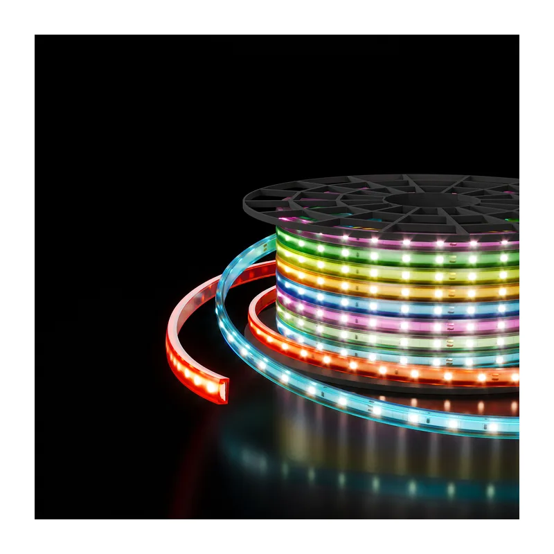 Светодиодная лента 220 В 11 Вт/м 60 Led/м 5050 IP65, RGB, 50 м Лента светодиодная 220V 11W 60Led 5050 IP65 мульти, 50 м Elektrostandard