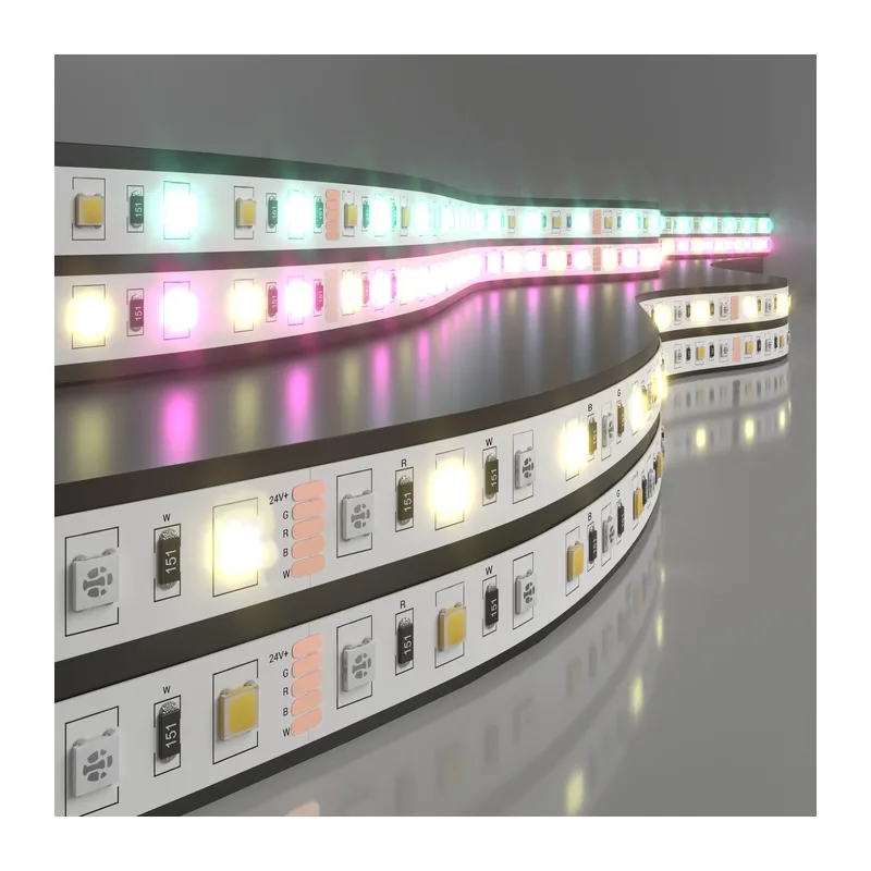 Светодиодная лента 24 В 14,4 Вт/м 60 Led/м 5050+5050 IP20, MIX RGB/теплый белый, 5 м Лента светодиодная 24V 14,4W 60Led 5050+5050 IP20 MIX RGB/теплый белый, 5м Elektrostandard