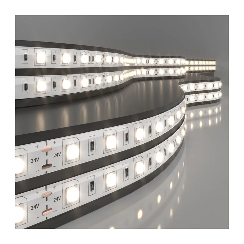 Светодиодная лента 24 В 14,4 Вт/м 60 Led/м 5050 IP65, теплый белый 3300K, 5 м Лента светодиодная 24V 14,4W 60Led 5050 IP65 теплый белый, 5м Elektrostandard