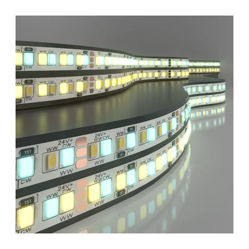 Лента светодиодная 24 В 16 Вт/м 240 Led/м 2835+2835 IP20, MIX теплый белый 3300K/холодный белый 6500K, 5 м Лента светодиодная 24V 16W 240Led 2835+2835 IP20 MIX теплый белый/холодный белый, 5м Elektrostandard