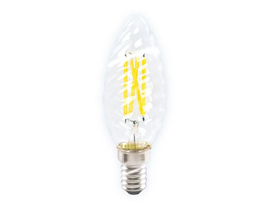 Светодиоднапя лампа филамент свеча C35 E14 6Вт 4200K 270° 202124 Filament LED C35 6W E14 4200K (50W) 220-240V Ambrella Light