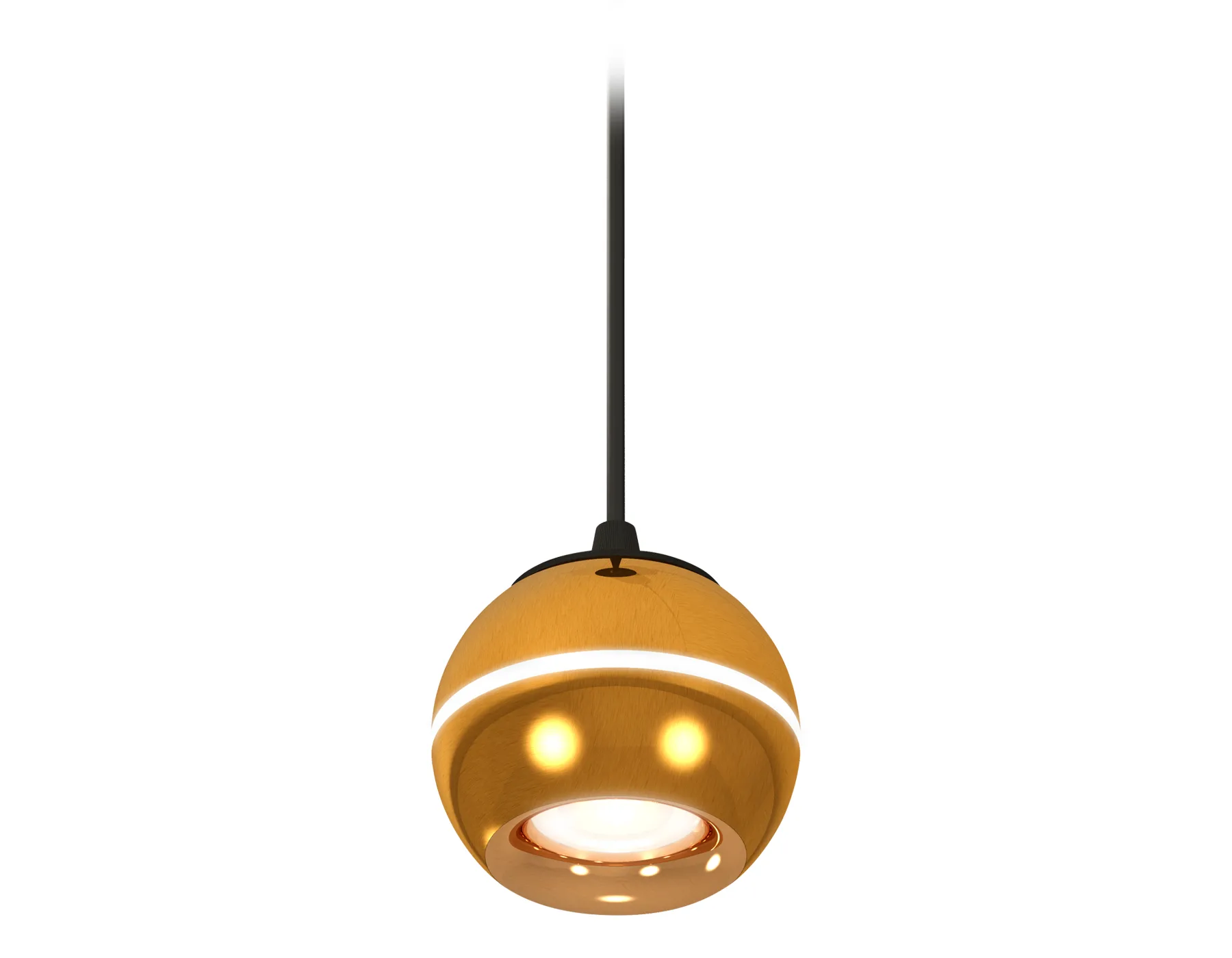 XP1105001 PYG/SBK золото желтое полированное/черный песок MR16 GU5.3 LED 3W 4200K(A2302,C1105,N7014)