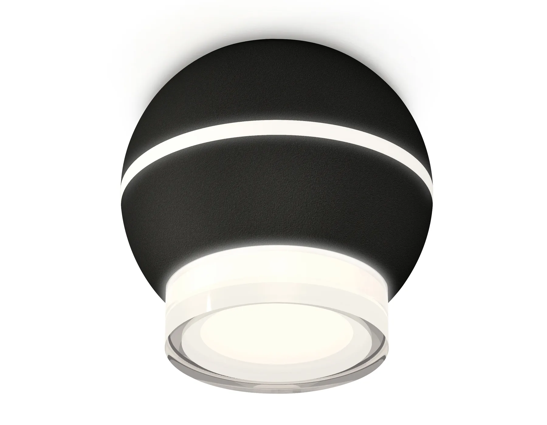 XS1102042 SBK/FR/CL черный песок/белый матовый/прозрачный MR16 GU5.3 LED 3W 4200K (C1102, N7160)