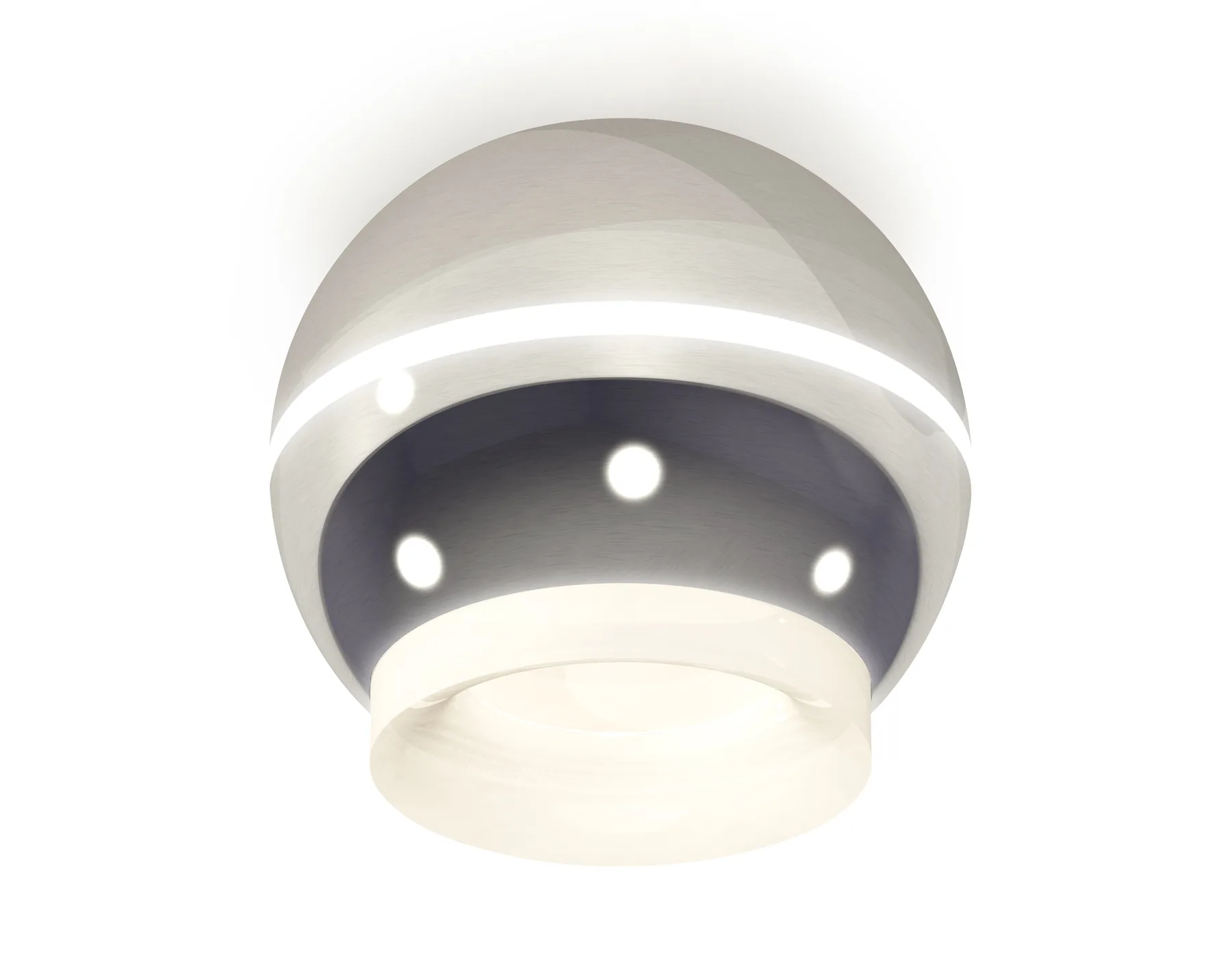 XS1104030 PSL/FR серебро полированное/белый матовый MR16 GU5.3 LED 3W 4200K (C1104, N7165)