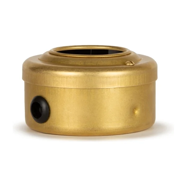 Розетка электрическая с з/к и шторками 16А, Золото черная вставка, Vintage Brass 20105-6