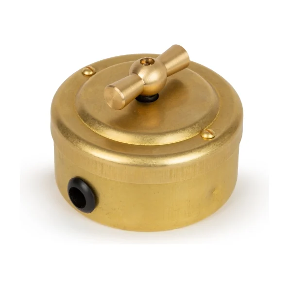 Выключатель поворотный 2кл (четырёхпозиционный) 10А, Золото, Vintage Brass 30201-6