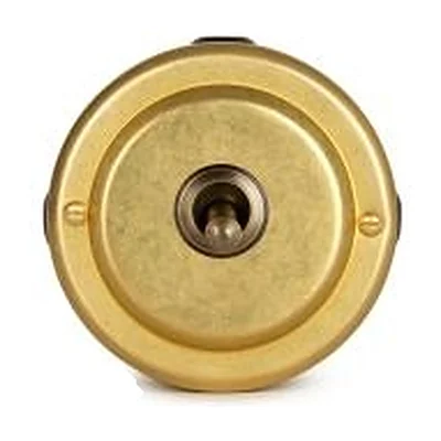 Переключатель тумблерный с гайкой 1кл (проходной) 10А, Золото, Vintage Brass 30302-6